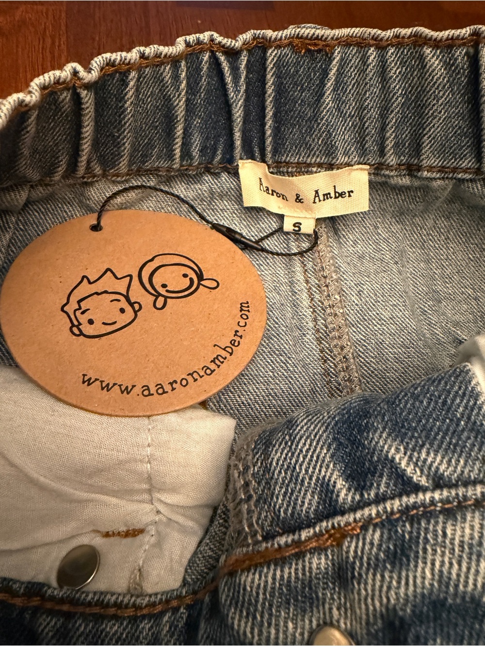Aaron & Amber washed denim maxi skirt - Picture 4 of 9